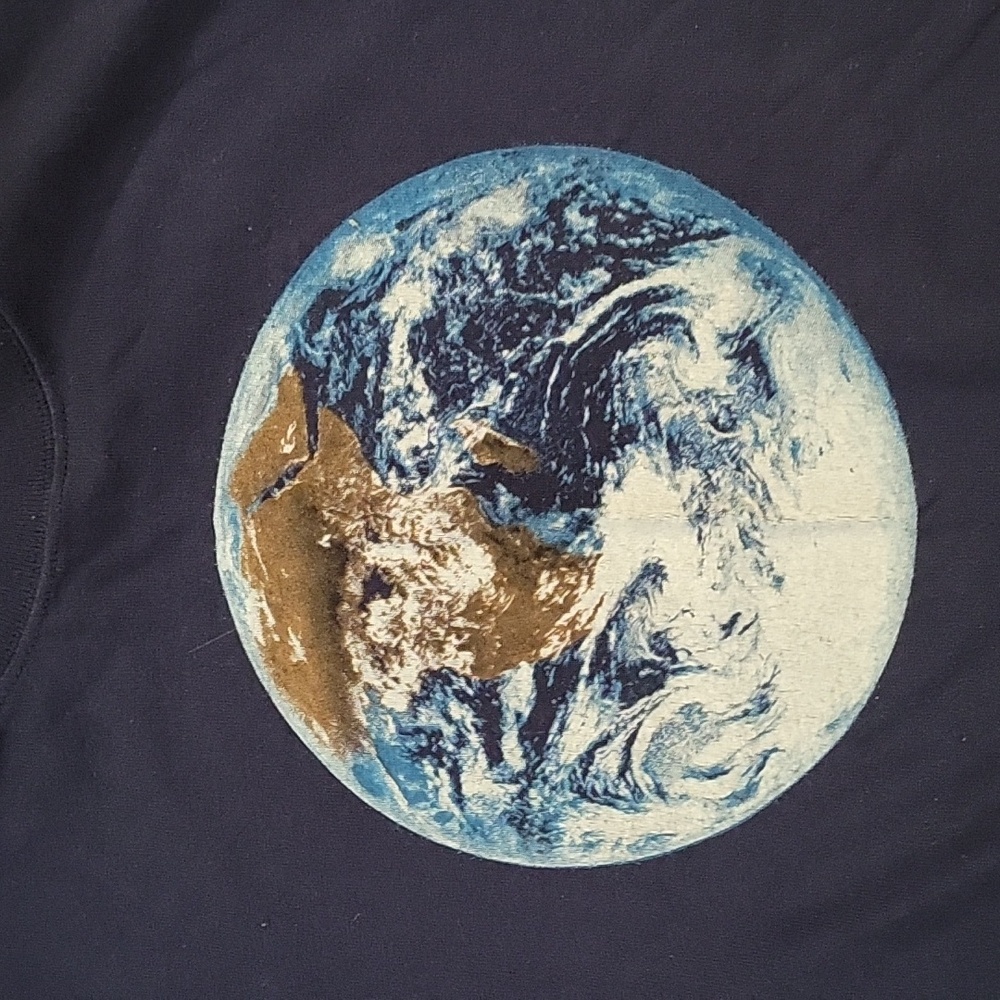 Earth T-shirt, Navy blue Large